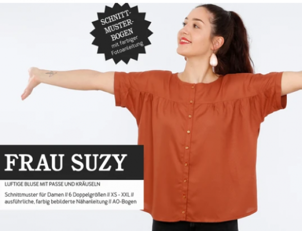 Studio Schnittreif - FRAU SUZY Kurzarmbluse, PAPIERSCHNITT